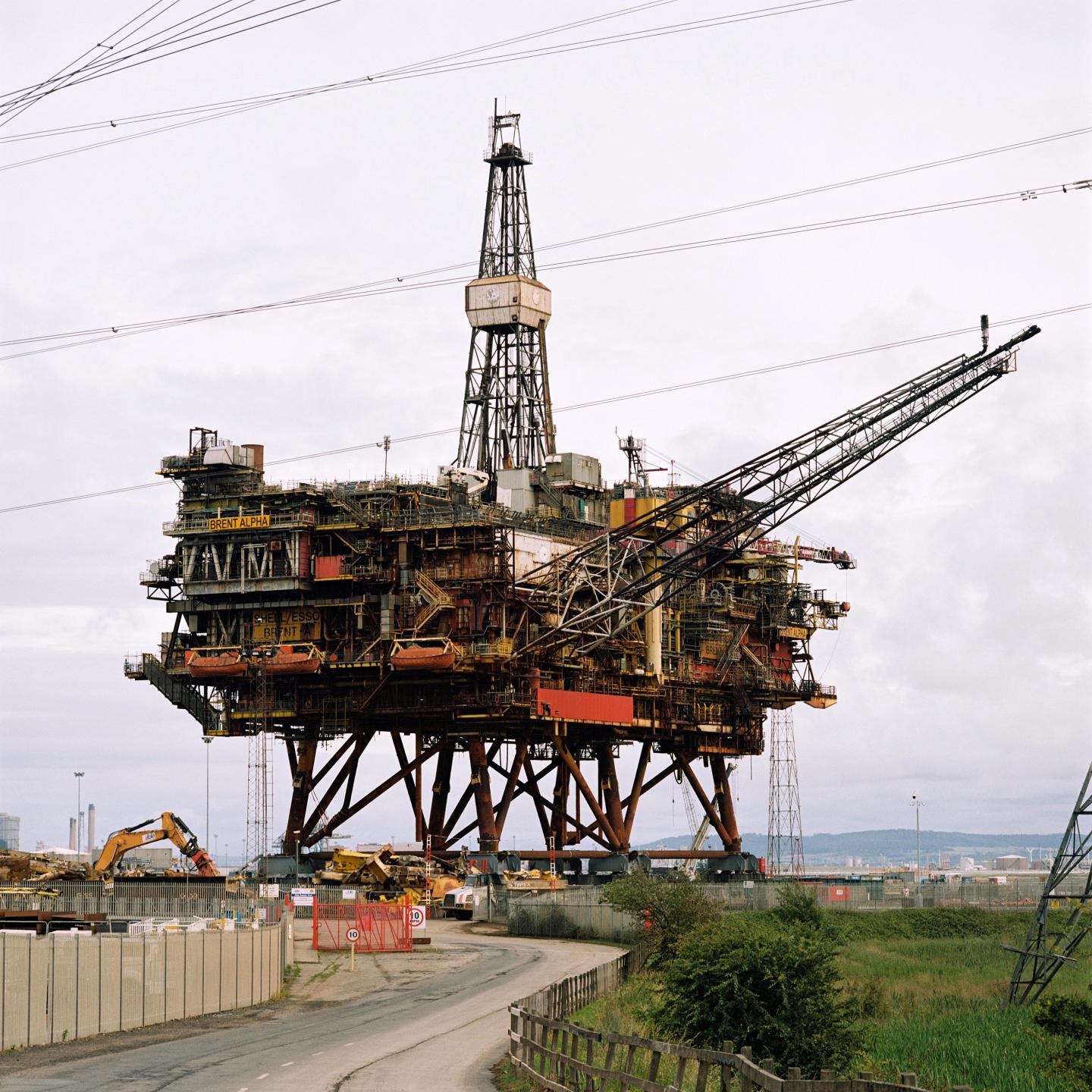 The end of an oil rig s life Photos of the decommissioning process